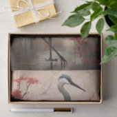 Japanse kraan 1 Decoupage papier (Geschenk)