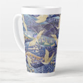 Japanse kraan Aangepast Latte Mok (Linkerhoek)