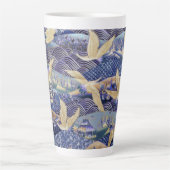 Japanse kraan Aangepast Latte Mok (Voorkant)