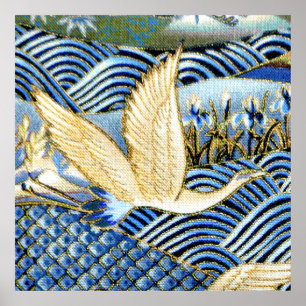 Japanse kraan Aangepast Poster