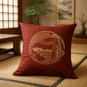 Japanse Kraan Aanpasbare Kleuren Kussen