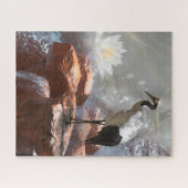 Japanse kraan "Langlevendigheid" Legpuzzel (Horizontaal)