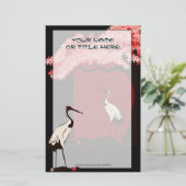 Japanse kraanfabriek briefpapier (Staand voorkant)