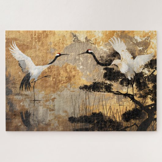 Japanse kraanvogels legpuzzel (Horizontaal)