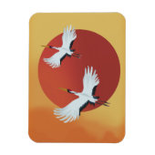 Japanse kraanvogels magneet (Verticaal)
