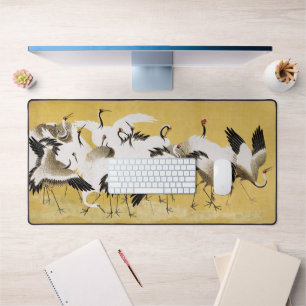 Japanse Kraanvogels Vintage Vogel Klassiek Bureaumat