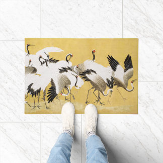 Japanse Kraanvogels Vintage Vogel Klassiek Deurmat