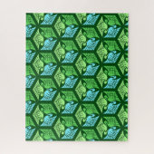 Japanse kranen, Jade Green en Light Blue Legpuzzel (Verticaal)