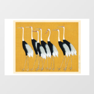 Japanse kranen raamsticker