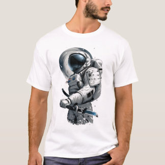 Japanse krijger in astronautenpak T-shirt