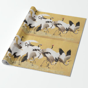 Japanse Kudde Kraanvogels Vintage Vogel Rijk Klass Cadeaupapier