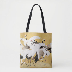 Japanse Kudde Kraanvogels Vintage Vogel Rijk Klass Draagtas