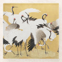 Japanse Kudde Kraanvogels Vintage Vogel Rijk Klass