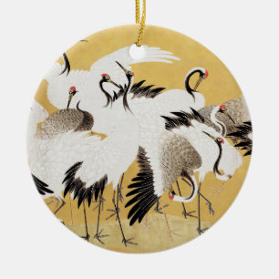 Japanse Kudde Kraanvogels Vintage Vogel Rijke Klas Keramisch Ornament