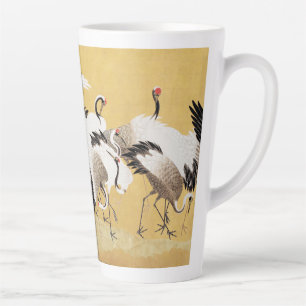Japanse Kudde Kraanvogels Vintage Vogel Rijke Klas Latte Mok