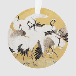 Japanse Kudde Kraanvogels Vintage Vogel Rijke Klas Ornament