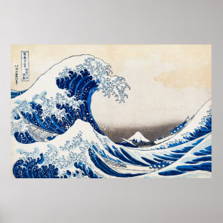 Japanse Kunst - Grote Golf - Katsushika Hokusai Poster