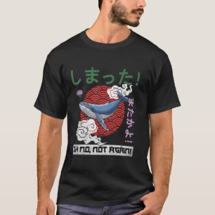 Japanse Kunst Oh Nee Niet Wederom Vintage Walvis e T-shirt