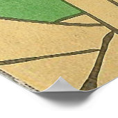 Japanse kunst - Samurai Holding A Katana Sword Poster (Hoek)