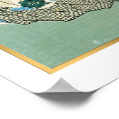 Japanse Kunst Samurai Warrior in strijd Poster (Hoek)