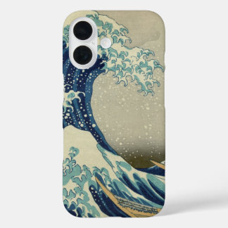 Japanse kunst, The Great Wave by Hokusai iPhone 16 Hoesje