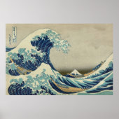 Japanse kunst, The Great Wave by Hokusai Poster (Voorkant)