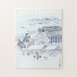Japanse kunst van 47 Ronin op de Ryogoku-brug Legpuzzel
