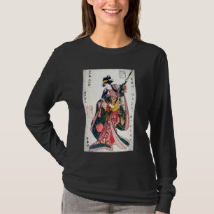 Japanse kunstdruk Geisha Ukiyo-e Aesthetic T-shirt