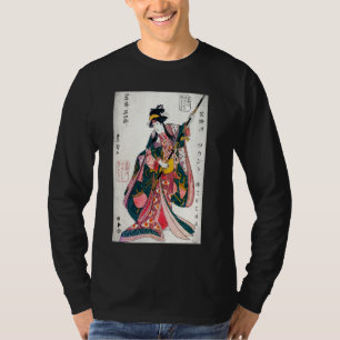 Japanse kunstdruk Geisha Ukiyo-e Aesthetic T-shirt