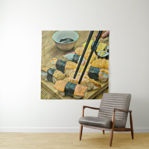 Japanse kunstminnaar wandkleed