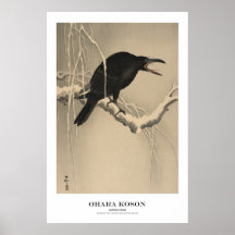 Japanse Kunstprint - Ohara Koson - Kraai