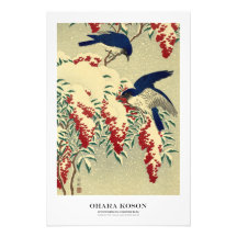 Japanse Kunstprint - Ohara Koson - Vliegenvangers