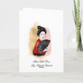 Japanse kunstrust bedankkaart (Achterkant)