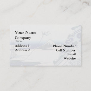 Japanse  Kunststof Fuji uit Honganji Temple Visitekaartje