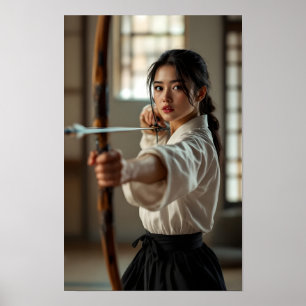 Japanse Kyudo De Weg Van De Boog Poster