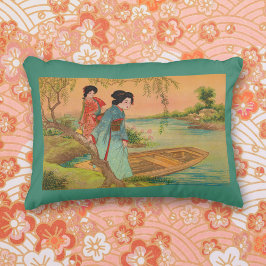 Japanse Lakeside Accent Pillow Decoratief Kussen