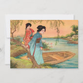 Japanse Lakeside Notecard Kaart (Voorkant)