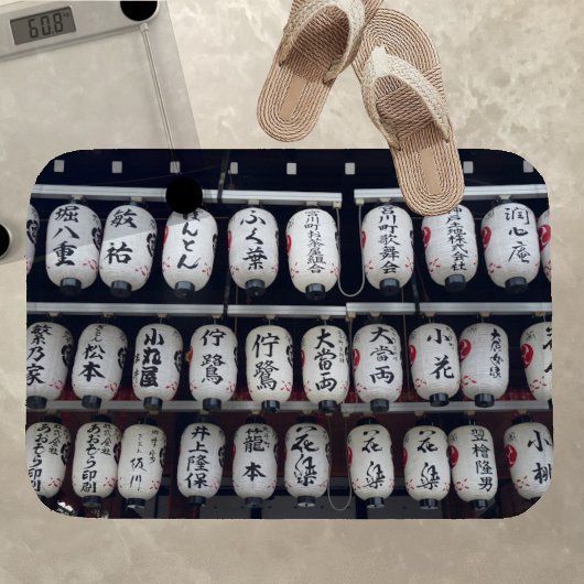 Japanse lampjes badmat