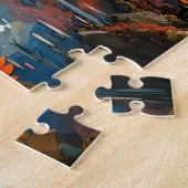 Japanse landschapspuzzel legpuzzel (Zijkant)