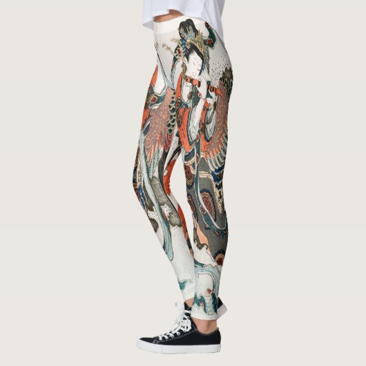 Japanse Leggings van Hokusai - Koel (Links)