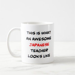 japanse leraar , geweldige koffiemok