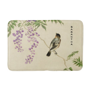 Japanse Lila Sparrow Bath Mat