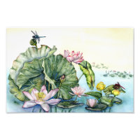 Japanse Lotus Lilies Kunst