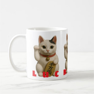 Japanse Lucky Cat Charm Koffiemok