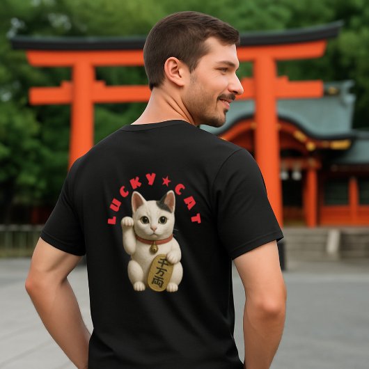 Japanse Lucky Cat Charm T-shirt