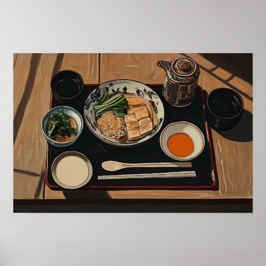 Japanse maaltijd poster (Voorkant)
