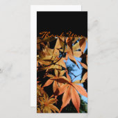 Japanse Maple 2a Dank u wel Fotokaart Bedankkaart (Voorkant / Achterkant)