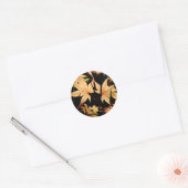 Japanse Maples 4 Herfst Ronde Sticker (Envelop)