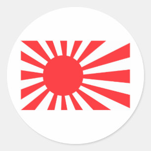 Japanse marine vlag ronde sticker