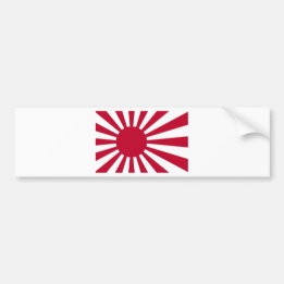 Japanse marineslag - Japanse stijgende zonvlag Bumpersticker
